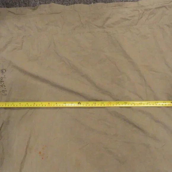 WWII MILITARY USN USGI TAN LUANDRY BAG 53"X64" LARGE SV 1890